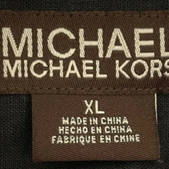 Michael Kors Men’s Chambray Long Sleeve Buttoned Shirt Size- XL - Picture 3 of 3